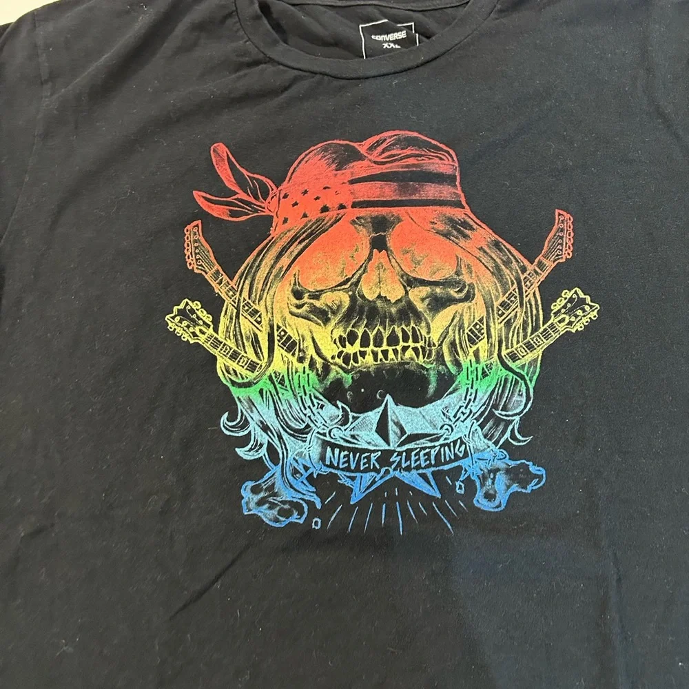 Size XXL - Converse Never Sleeping T- Shirt - Picture 3 of 3
